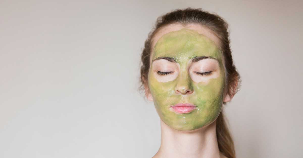 zelena maska za lice